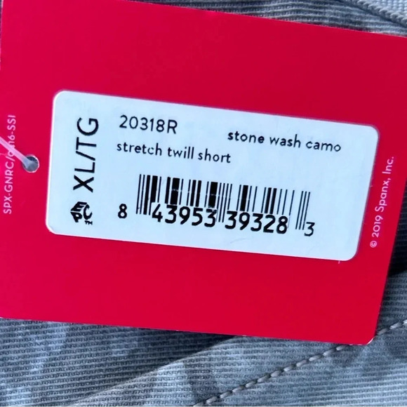 SPANX Stretch Twill Short - Stonewash Camo Comfort Stretchy Military Army - Picture 9 of 11